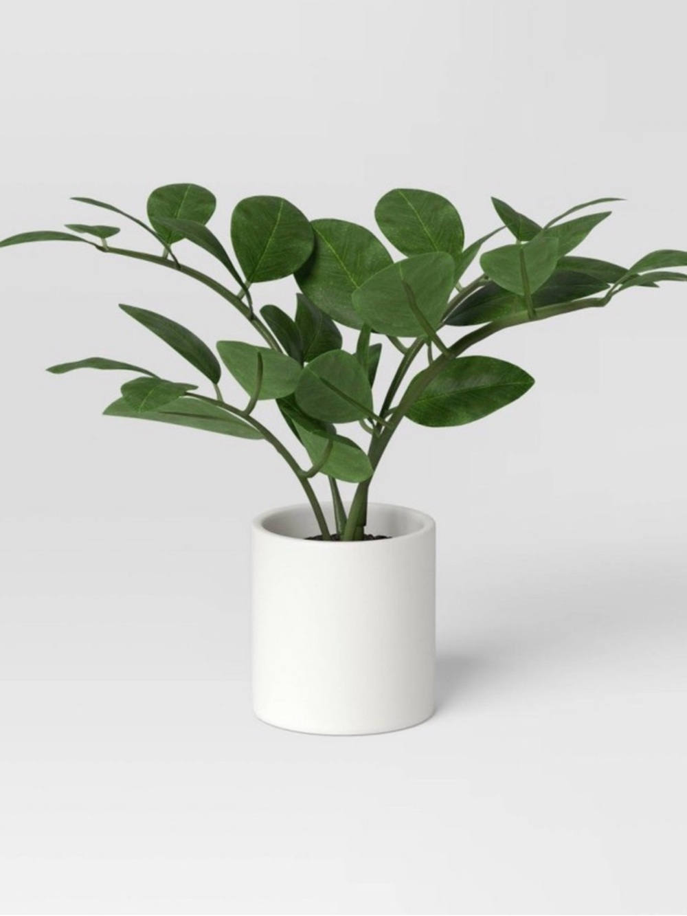 Threshold Green Faux Plant in White Planter